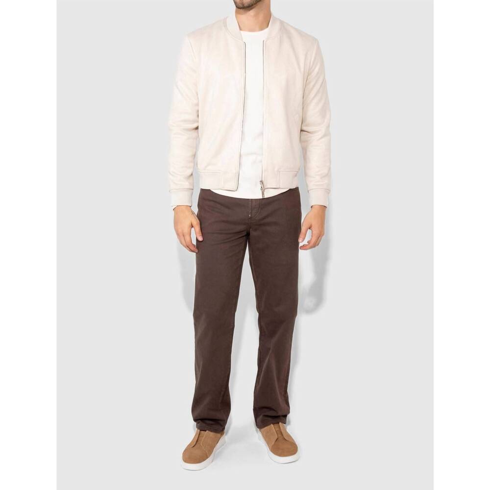 NEW MONFRERE caine straight leg jeans in espresso
